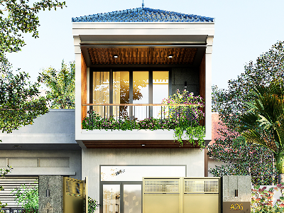 Thiết kế Nhà Mặt Phố tại Long An HOUSE M212