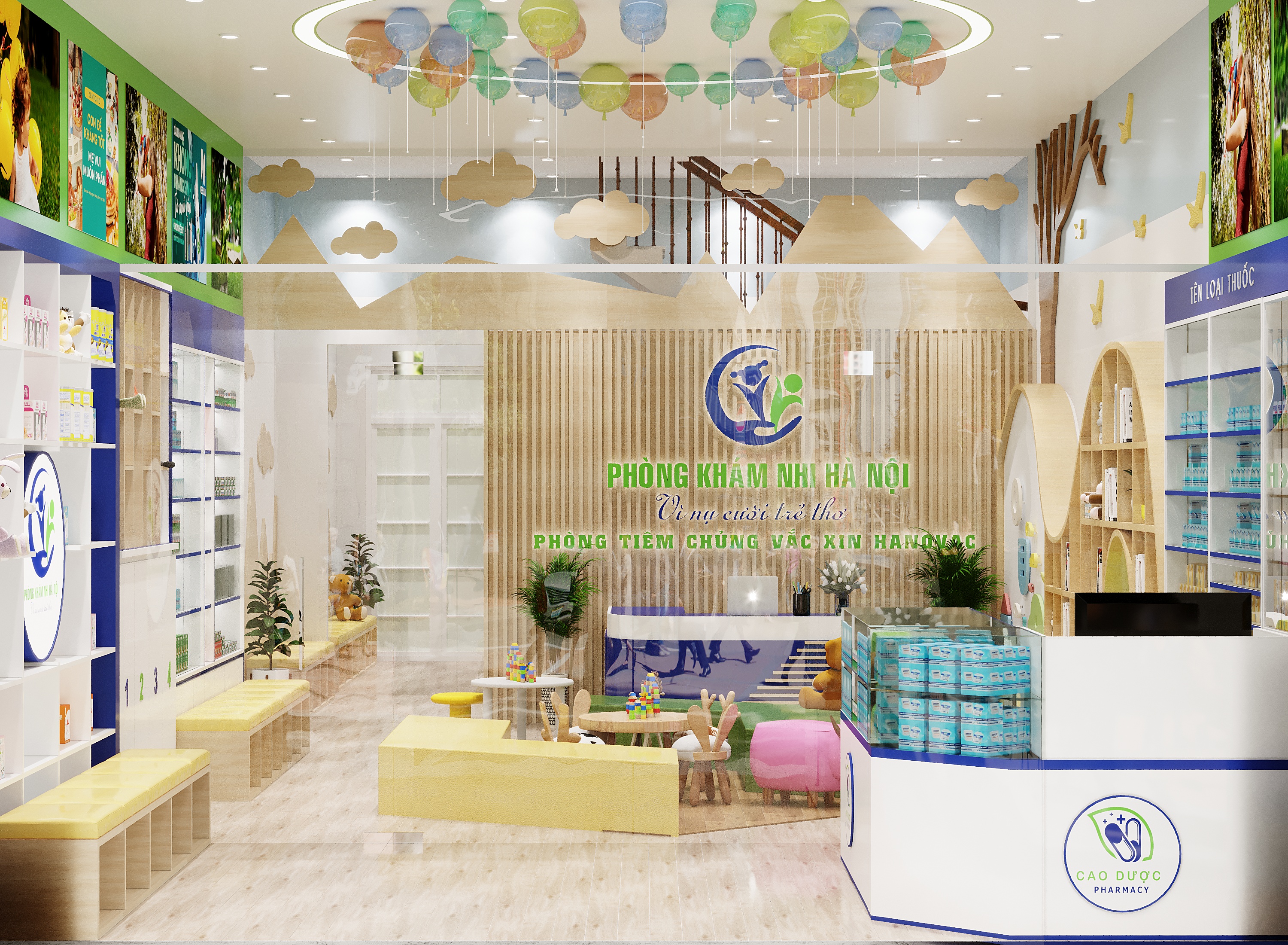 Thiết kế nội thất Shop tại Hà Nội Phong Khám Nhi Khoa Hà Nội 1665525828 3