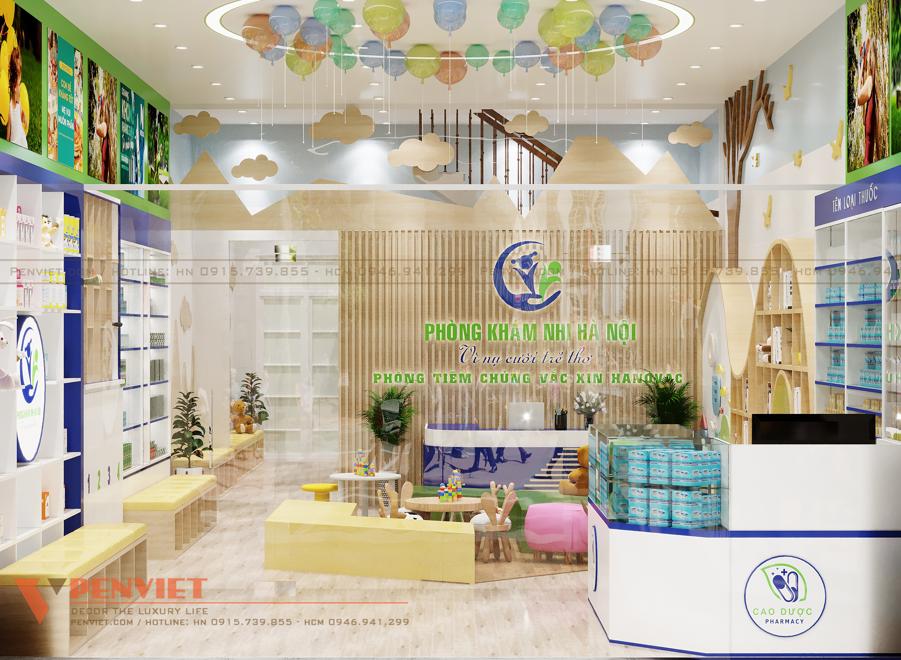 Thiết kế nội thất Shop tại Hà Nội Phong Khám Nhi Khoa Hà Nội 1665525830 14