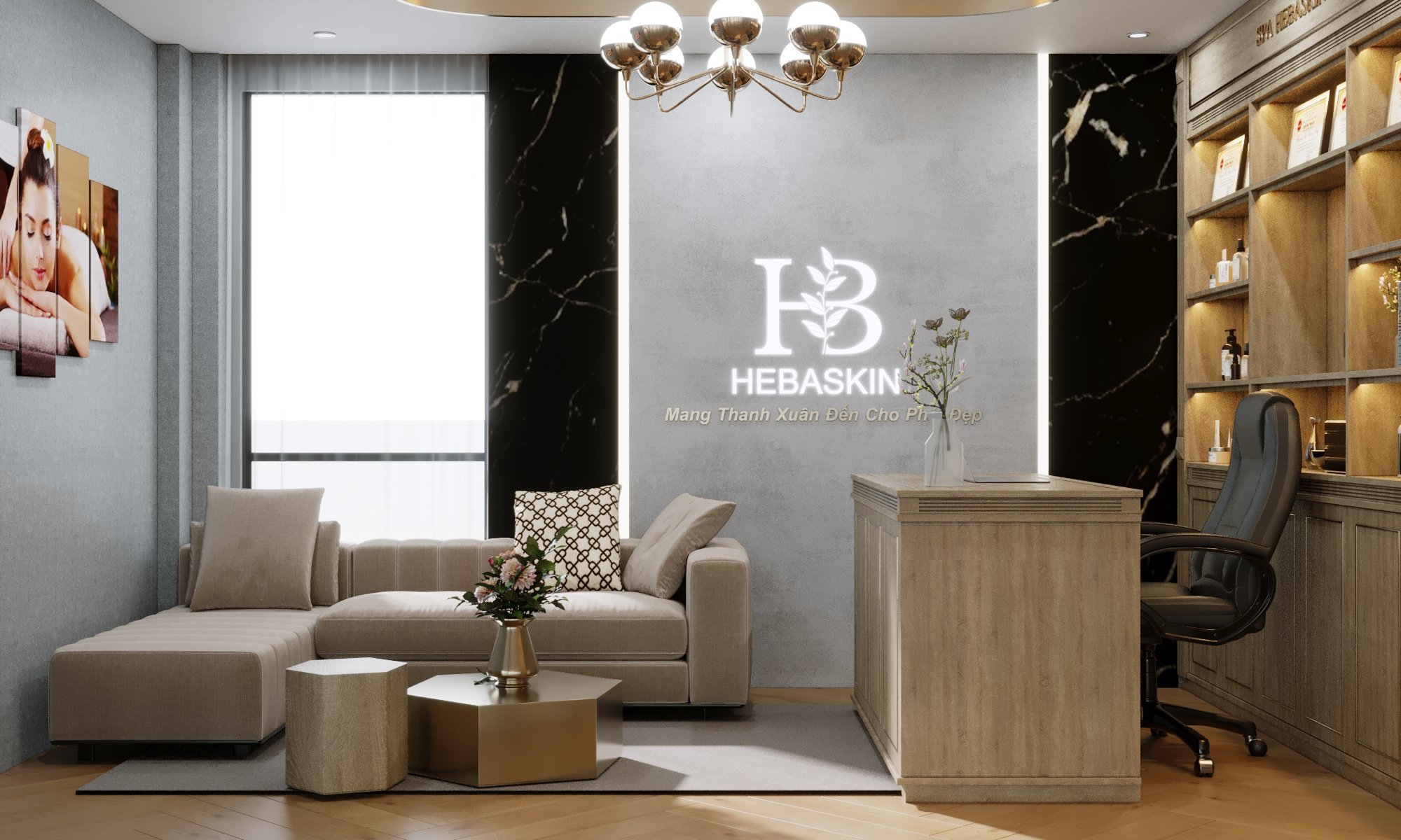 Thiết kế nội thất Spa tại Hà Nội Spa HeBaSkin 1665526213 11