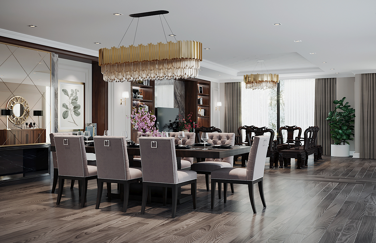 Thiết kế nội thất Biệt Thự tại Hà Nội Biet thu ecopark 1587331049 0