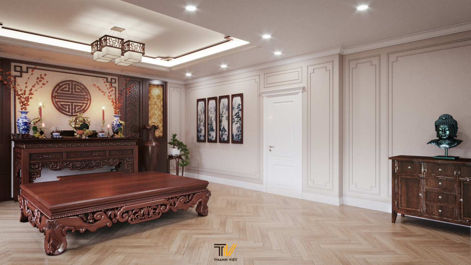 Thiết kế nội thất Biệt Thự tại Hà Nội Villa Vinhome Gardenia 1597738721 17
