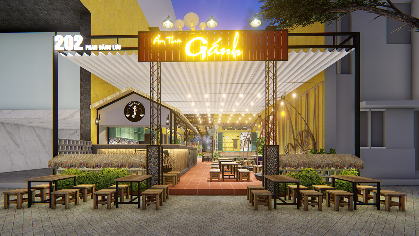 thiết kế nội thất Nhà Hàng tại Đà Nẵng Thiết kế Ẩm thực gánh quán ăn vặt Đà Thành 10 1535698800