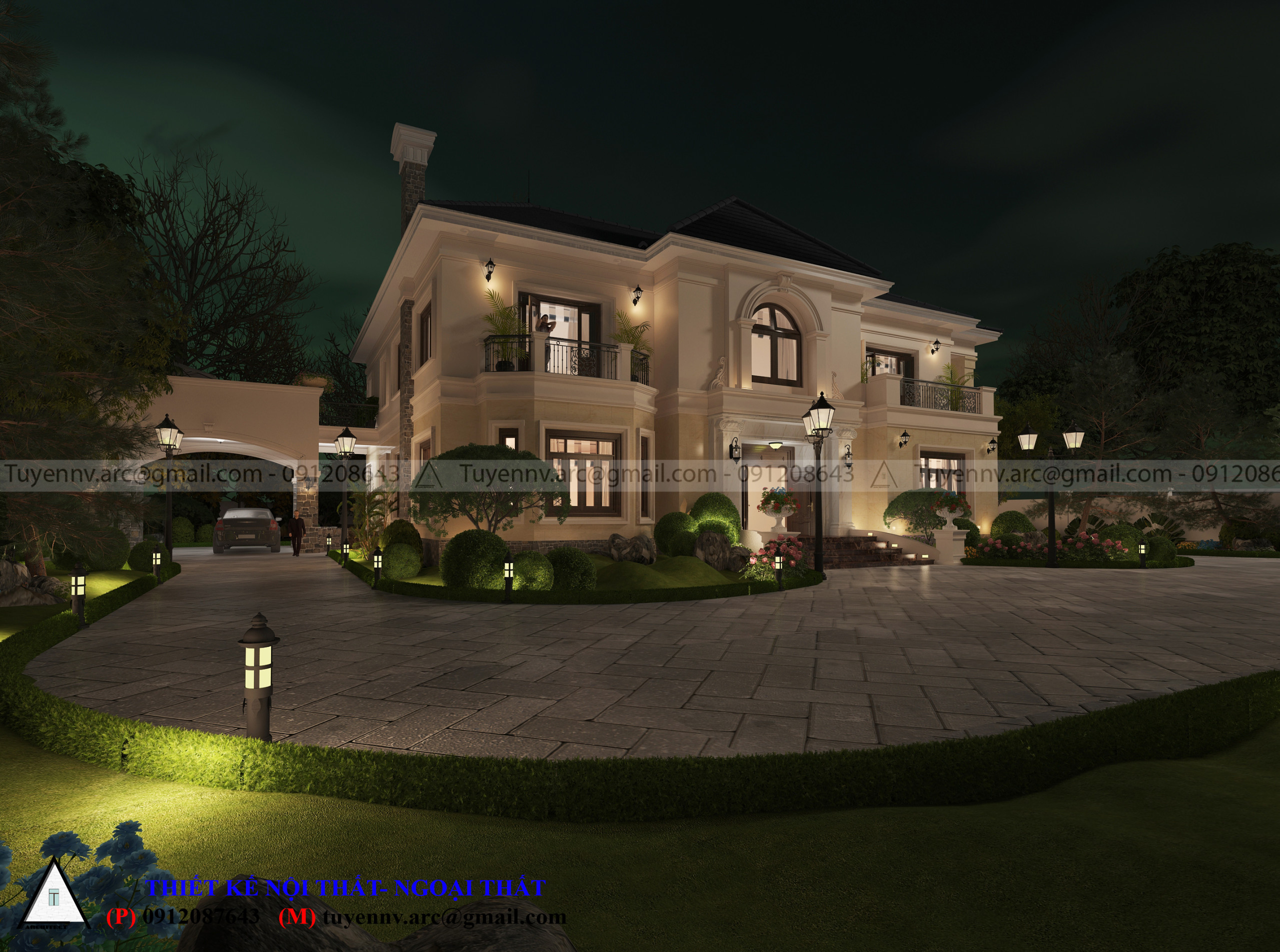 thiết kế Biệt Thự 2 tầng tại Vĩnh Phúc Biệt thư sân vườn 2 tầng 10 1549857987