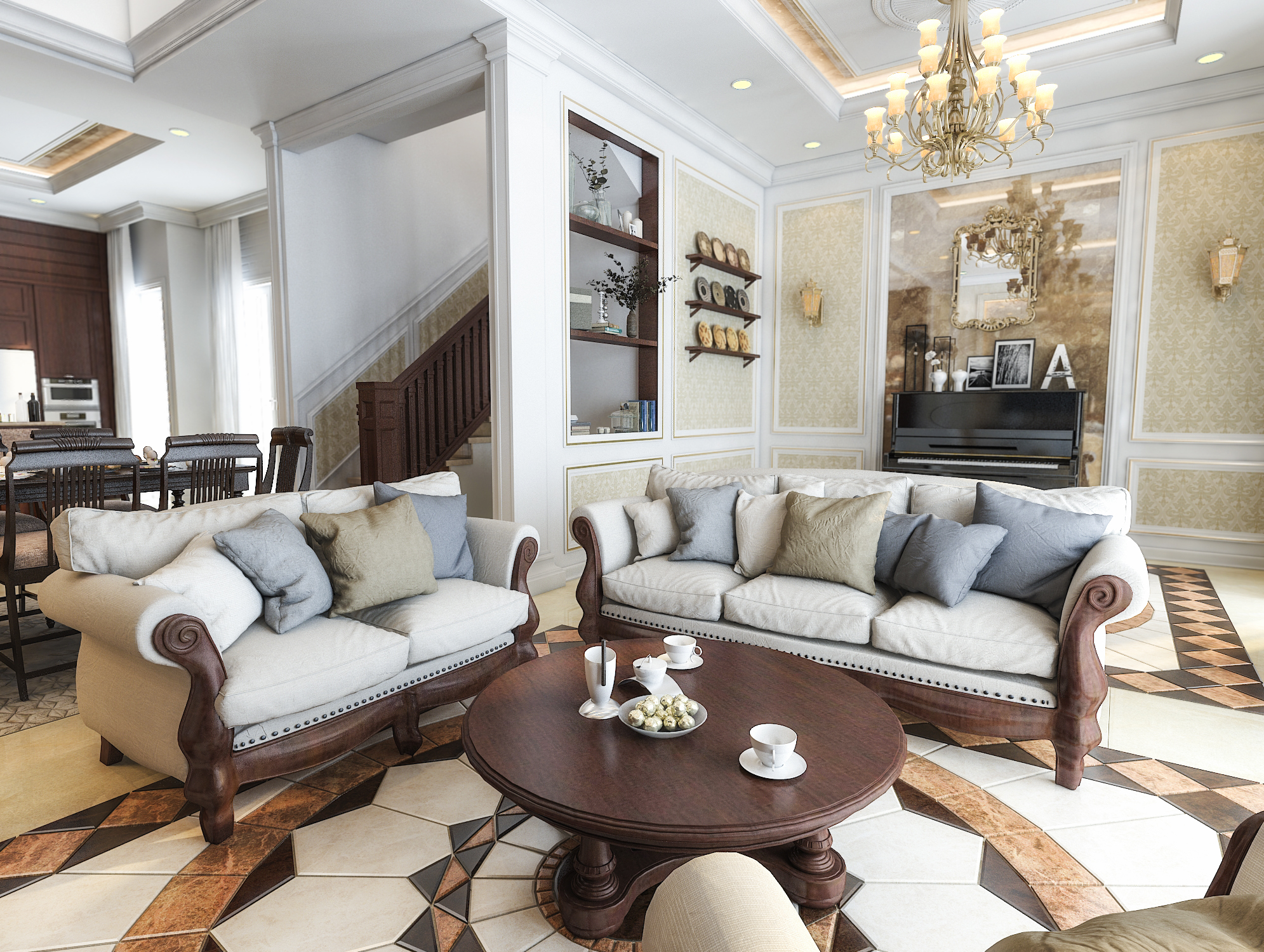 thiết kế nội thất Biệt Thự tại Hồ Chí Minh Mrs Lan's House 2 1544281276