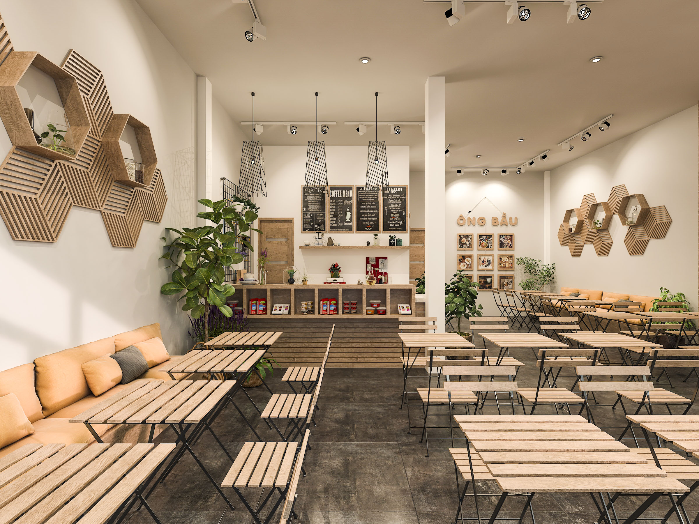 Thiết kế nội thất Cafe tại Hồ Chí Minh OB Coffee (concept) 1626191704 10