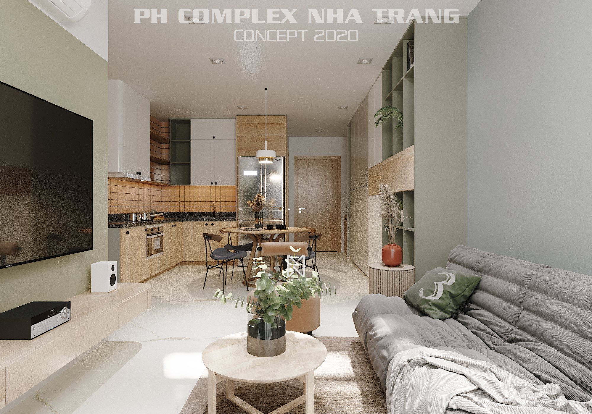 Thiết kế nội thất Chung Cư tại Khánh Hòa PH COMPLEX 001 1619288855 3