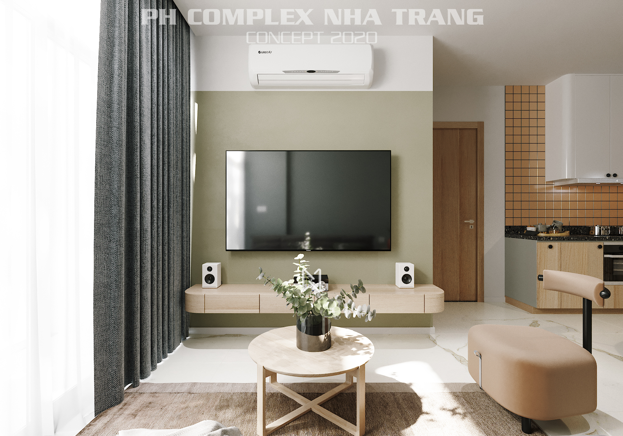 Thiết kế nội thất Chung Cư tại Khánh Hòa PH COMPLEX 001 1619288855 4