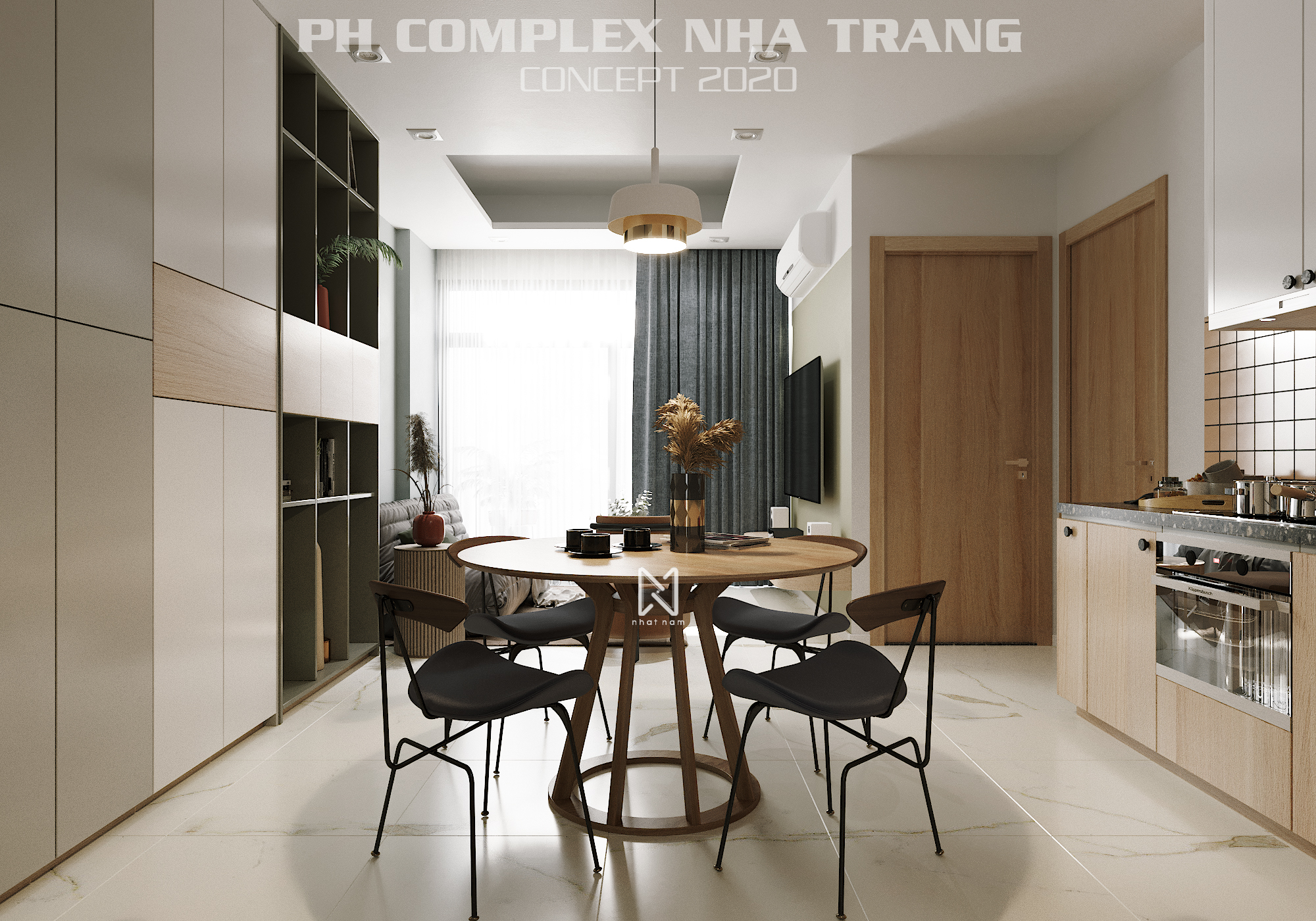 Thiết kế nội thất Chung Cư tại Khánh Hòa PH COMPLEX 001 1619288856 5