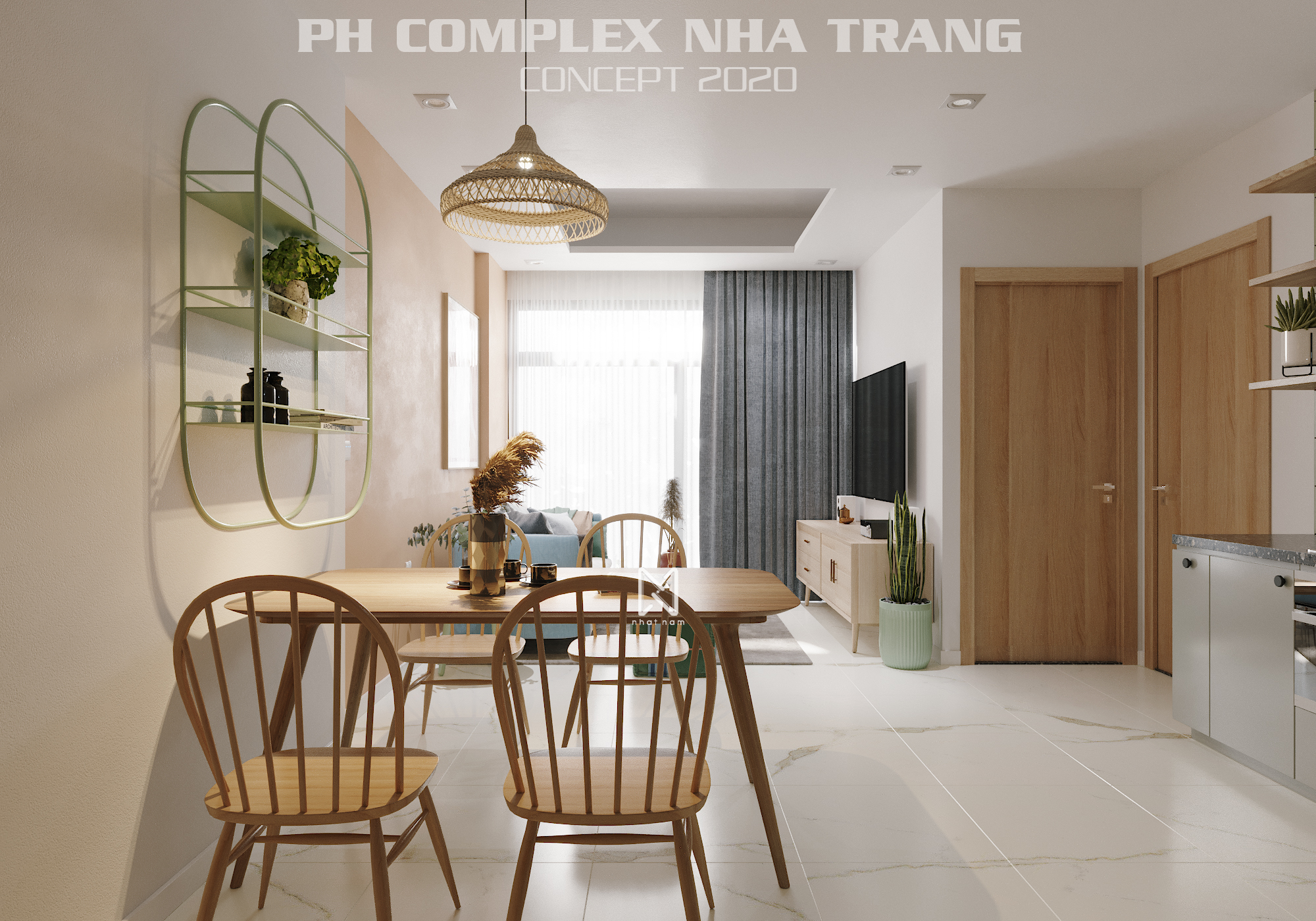 Thiết kế nội thất Chung Cư tại Khánh Hòa PH COMPLEX 1619288764 6