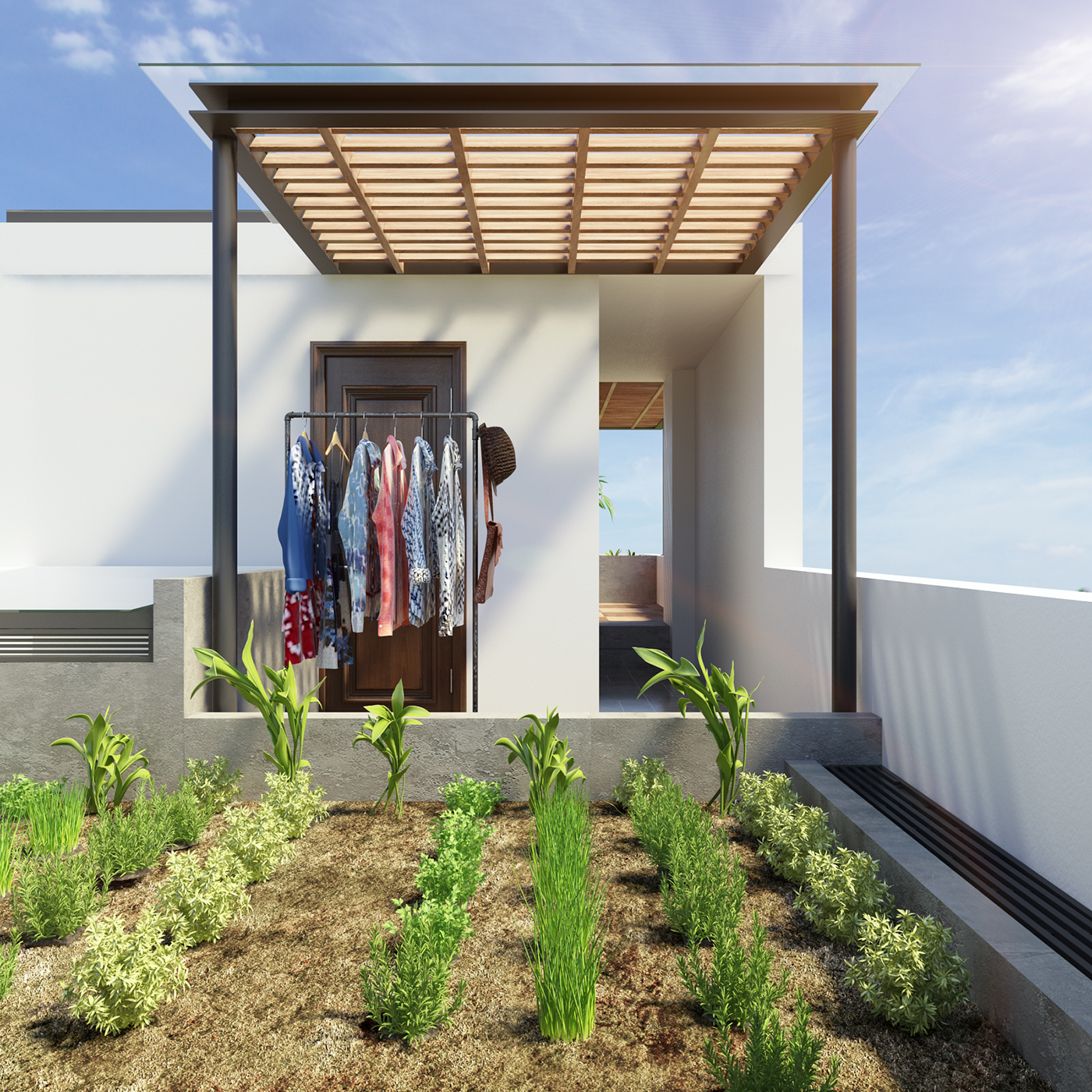 Thiết kế nội thất Nhà Mặt Phố tại Khánh Hòa HD Haus | Tropical Style 1586772712 9