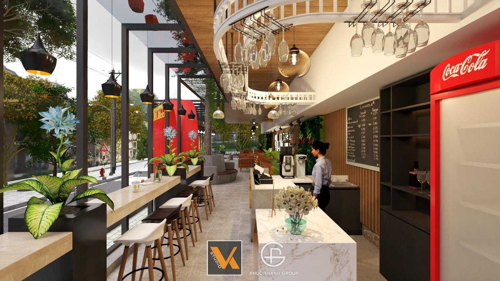 Thiết kế nội thất Cafe tại Vĩnh Phúc Tam Dao Coffee & Hotel 1593609648 8
