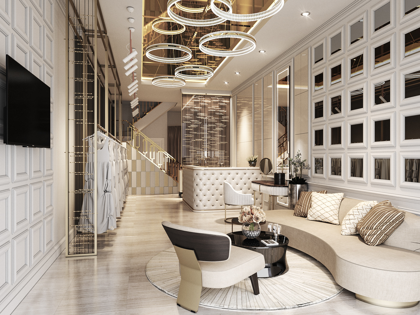 thiết kế nội thất Showroom tại Đồng Tháp showroom ao cưới Khoa Thi 0 1538726604