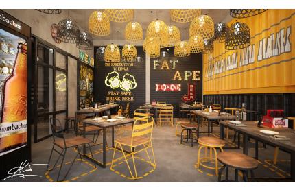 Thiết kế nội thất FAT APE - Restaurant