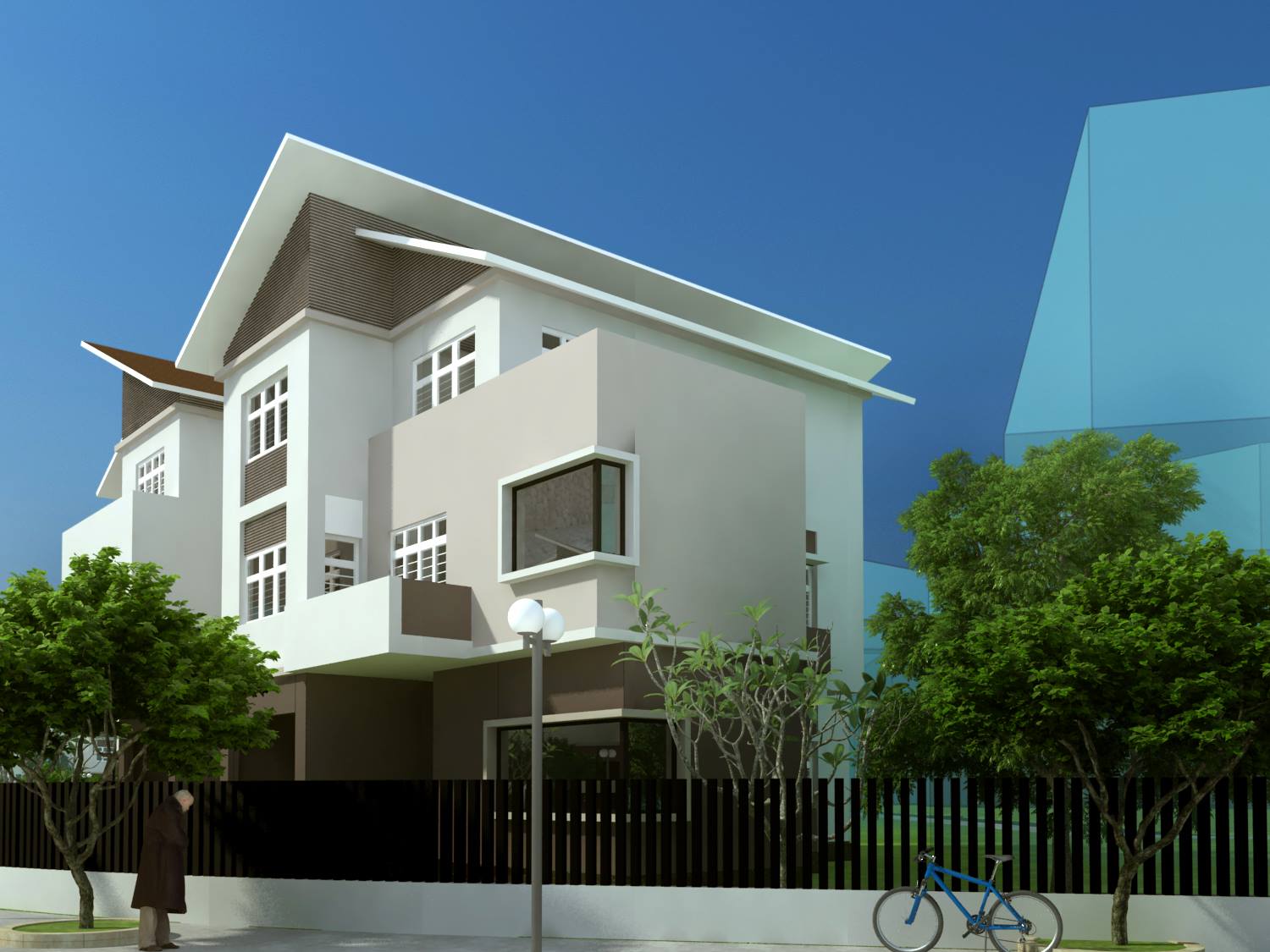 thiết kế Biệt Thự 3 tầng tại Hà Nội Khu Đô Thị Việt Hưng: Biệt Thự Cao Cấp 5 1544159981