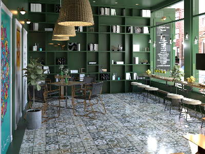 Thiết kế nội thất Đồ Án Kiến Trúc tại Hà Nội Thiết kế các phối cảnh sử dụng gạch điểm Catalan cho bài viết 