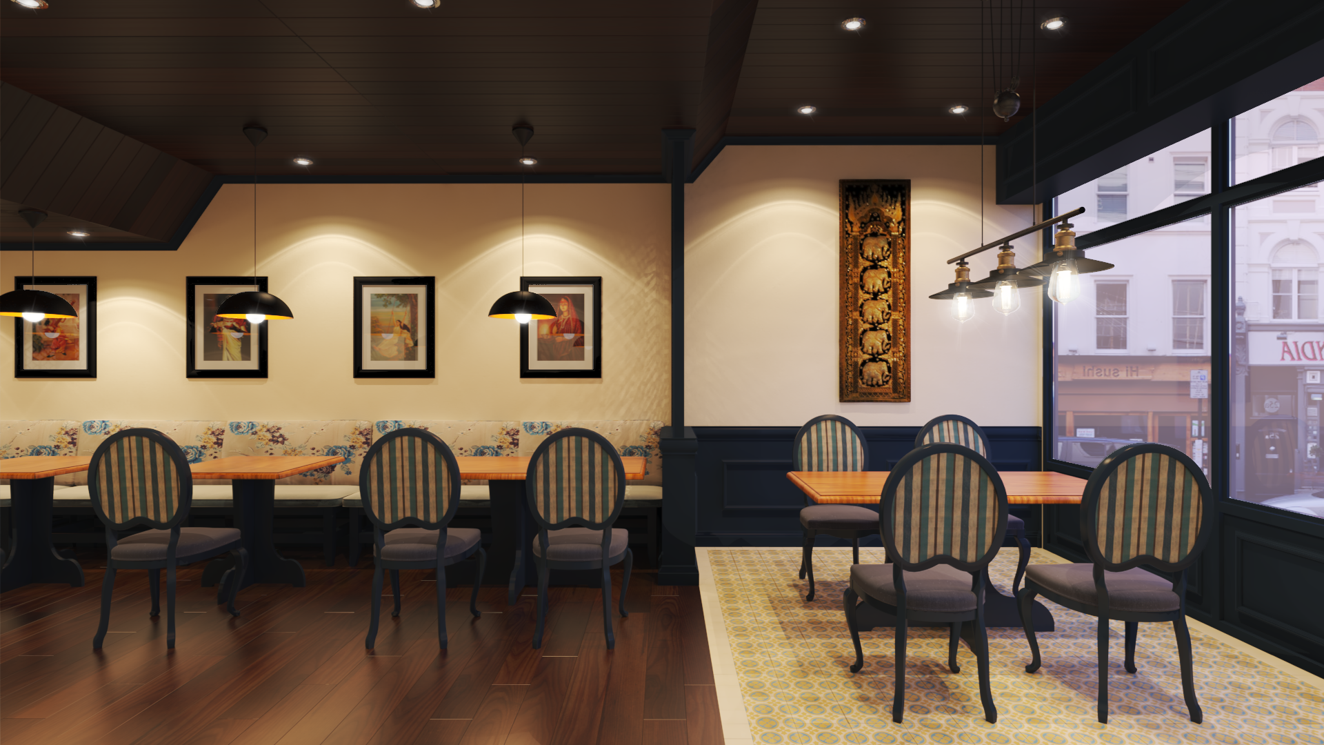 thiết kế Nội thất Nhà Hàng  Cải tạo nhà hàng ashoka81