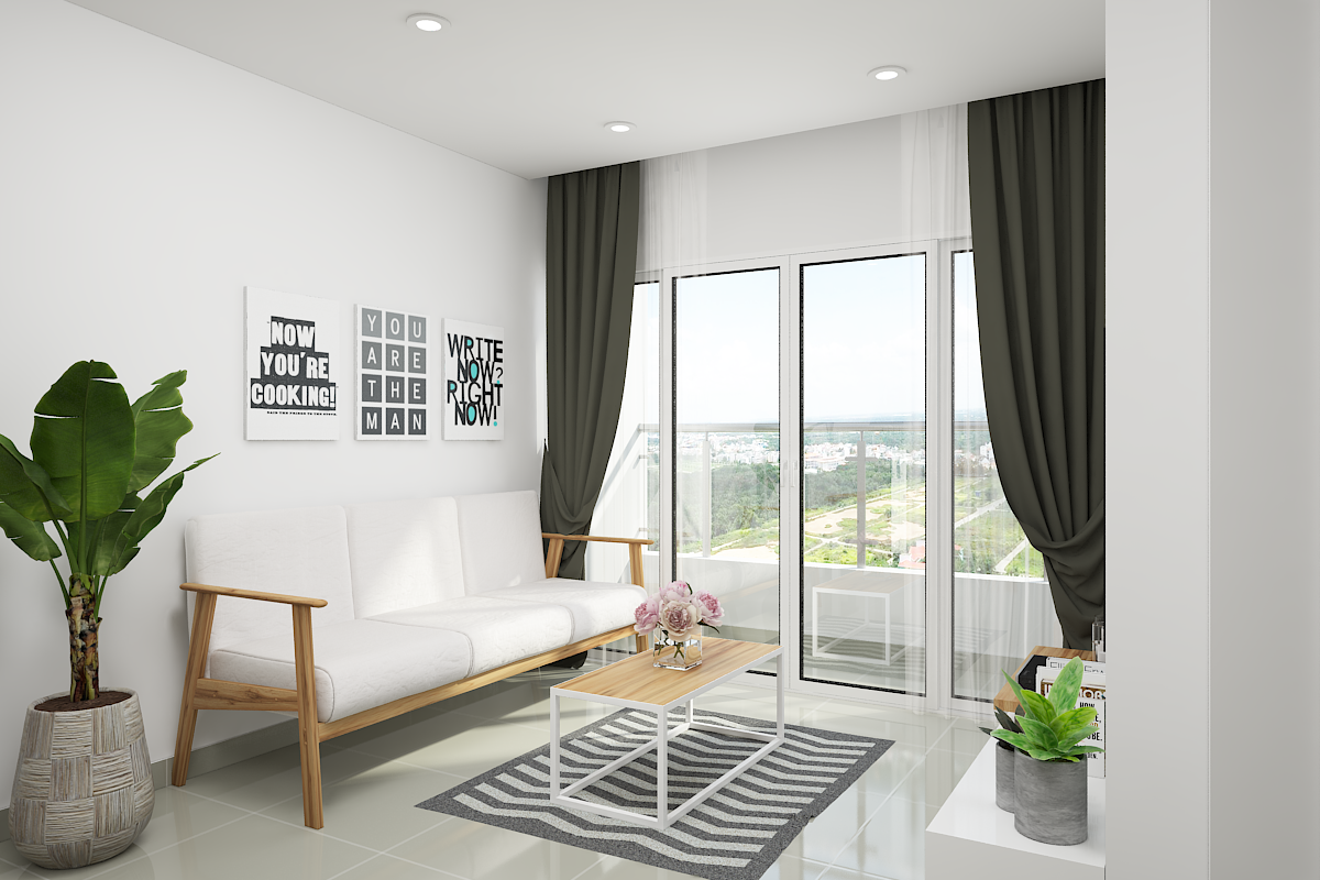 thiết kế nội thất chung cư tại Hồ Chí Minh CĂN HỘ ECO GREEN - CĂN HỘ TRẮNG 7 1555513085