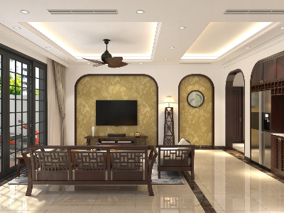 Thiết kế nội thất Biệt Thự tại Hà Nội Biệt thự gia đình Chị Hải