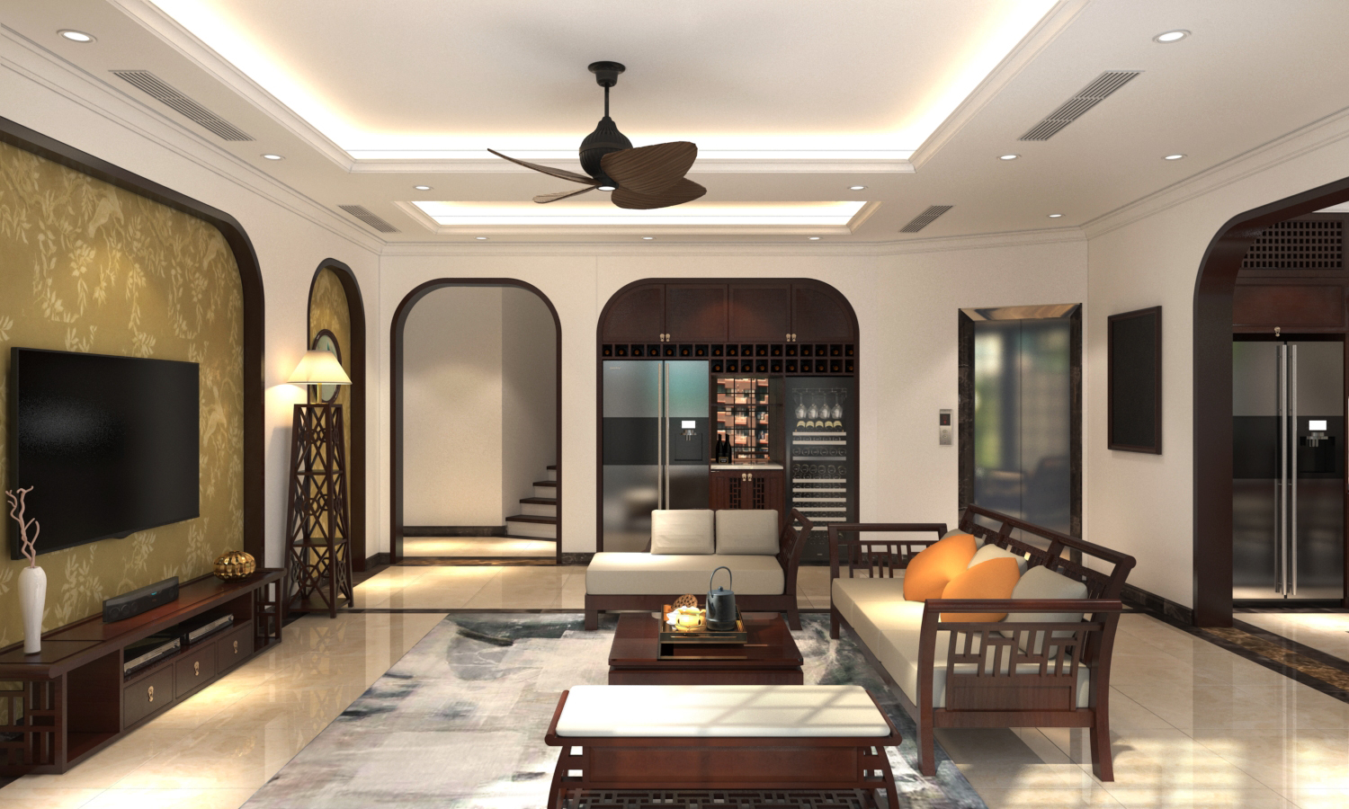 Thiết kế nội thất Biệt Thự tại Hà Nội Biệt thự gia đình Chị Hải 1666884662 10