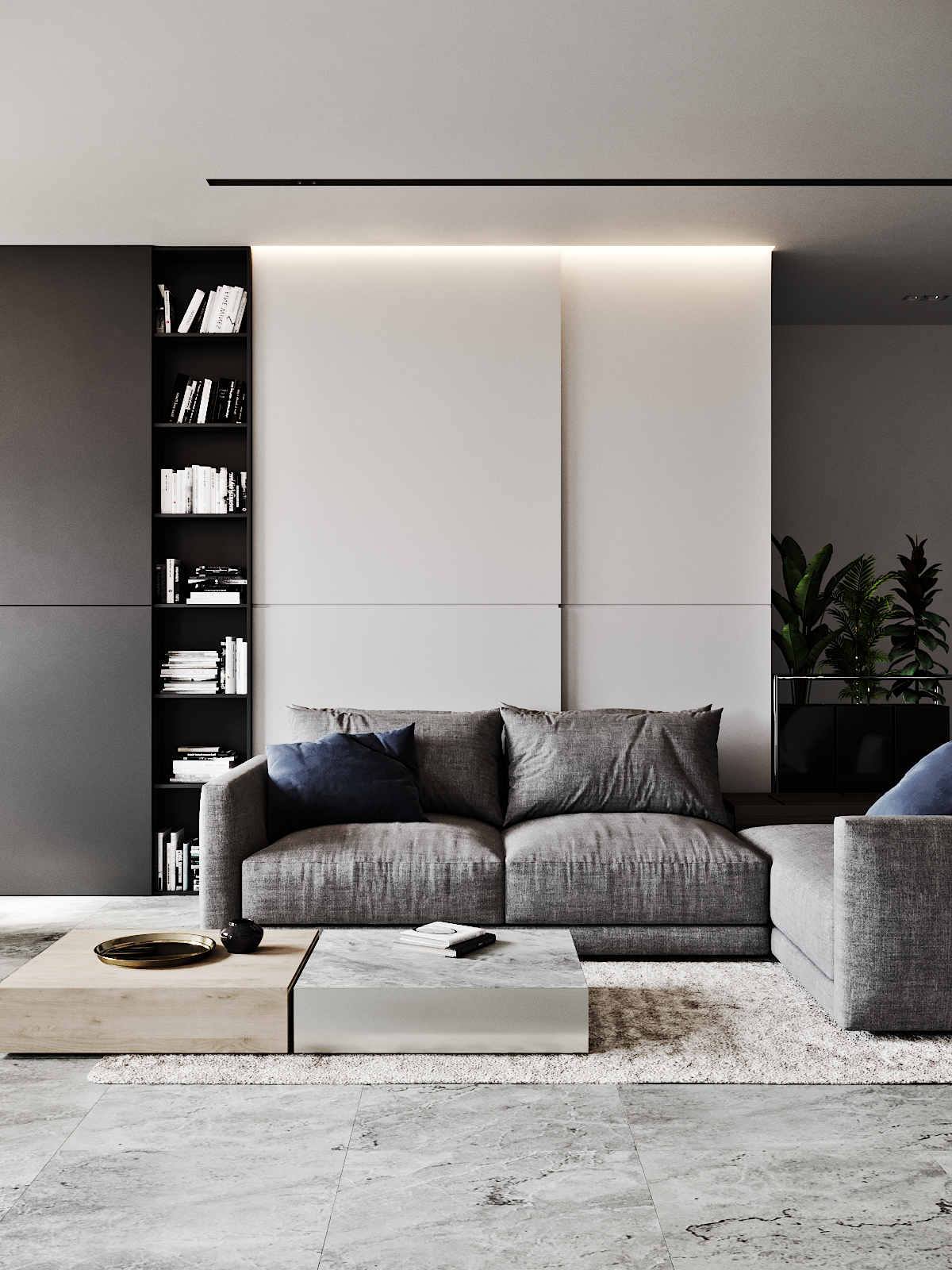 Căn hộ hiện đại 106m2 gam màu tương phản2