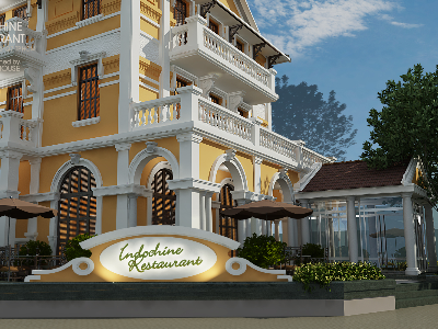 Thiết kế Nhà Hàng tại Hồ Chí Minh Indochine Restaurant Q7