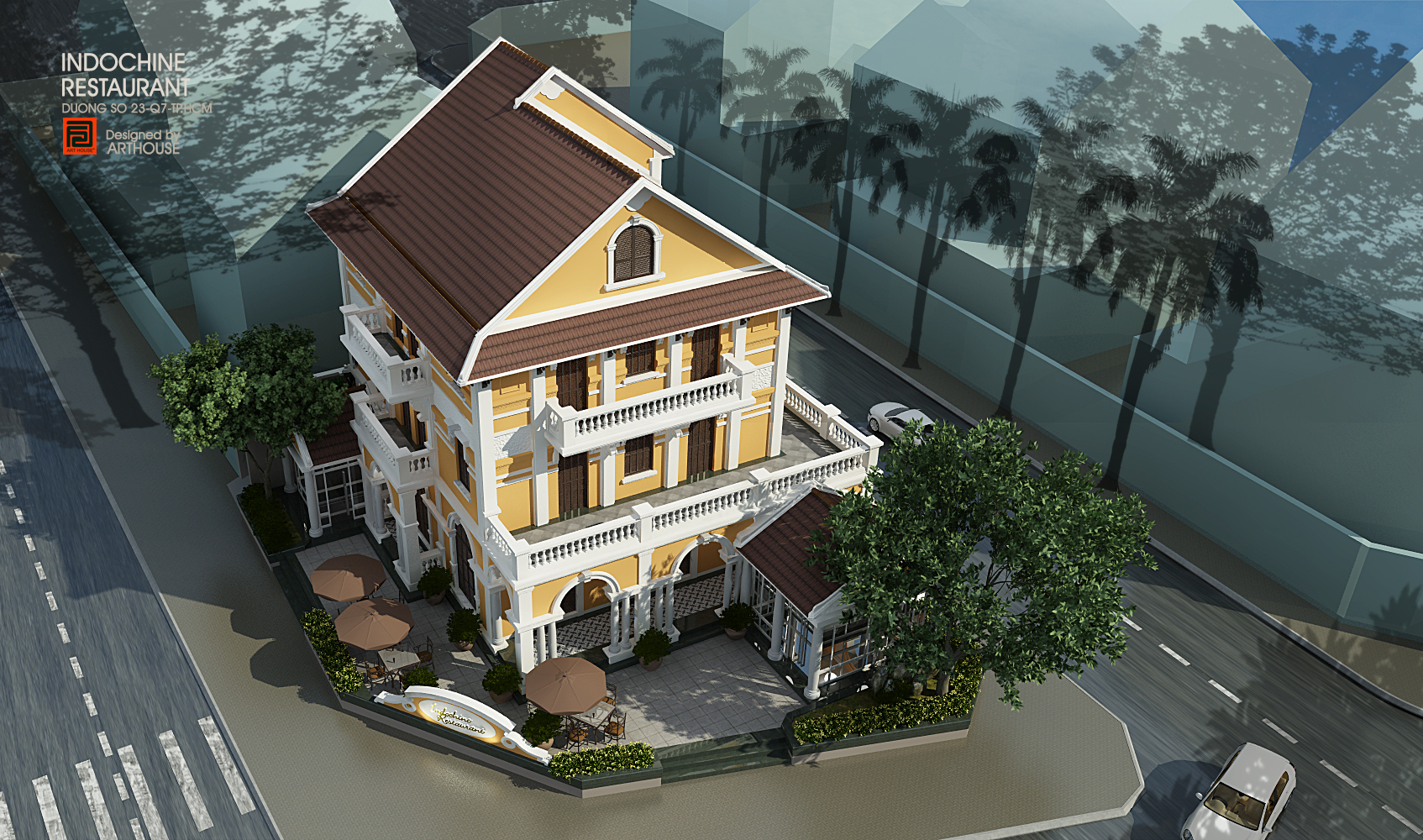 Thiết kế Nhà Hàng tại Hồ Chí Minh Indochine Restaurant Q7 1624618415 0