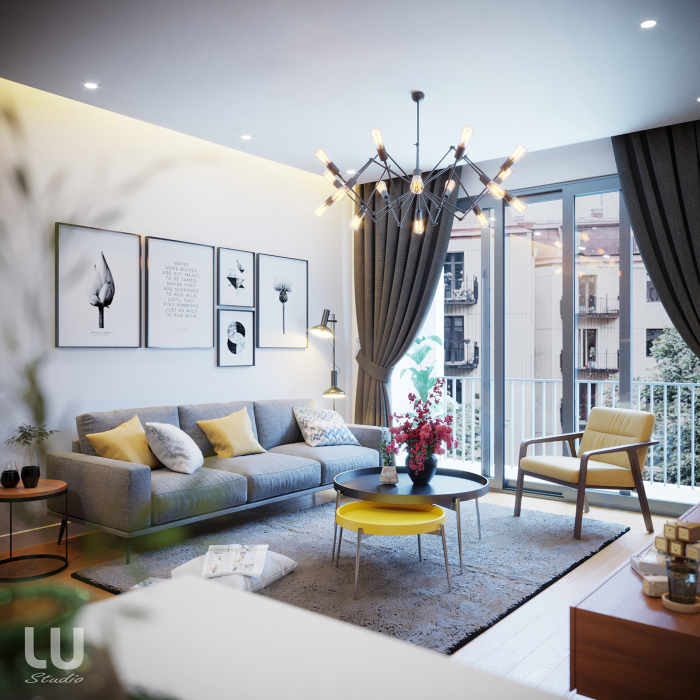 thiết kế nội thất chung cư tại Hà Nội Căn Hộ Season Avennue Phong Cách Hiện Đại - HN 1 1533263013