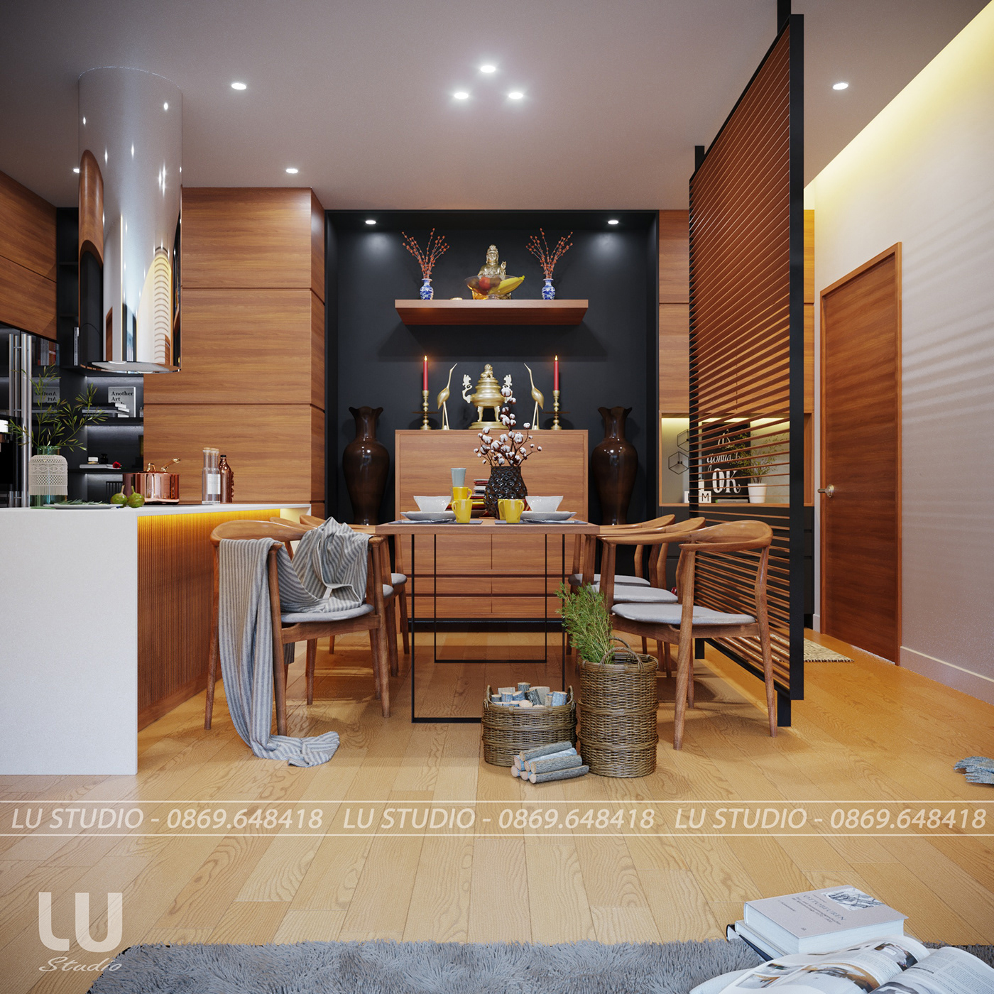 thiết kế nội thất chung cư tại Hà Nội Căn Hộ Season Avennue Phong Cách Hiện Đại - HN 3 1533263022