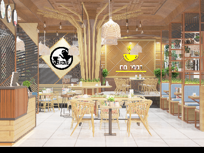 Thiết kế nội thất Nhà Hàng tại Hồ Chí Minh NO 1997 QUANG NIH