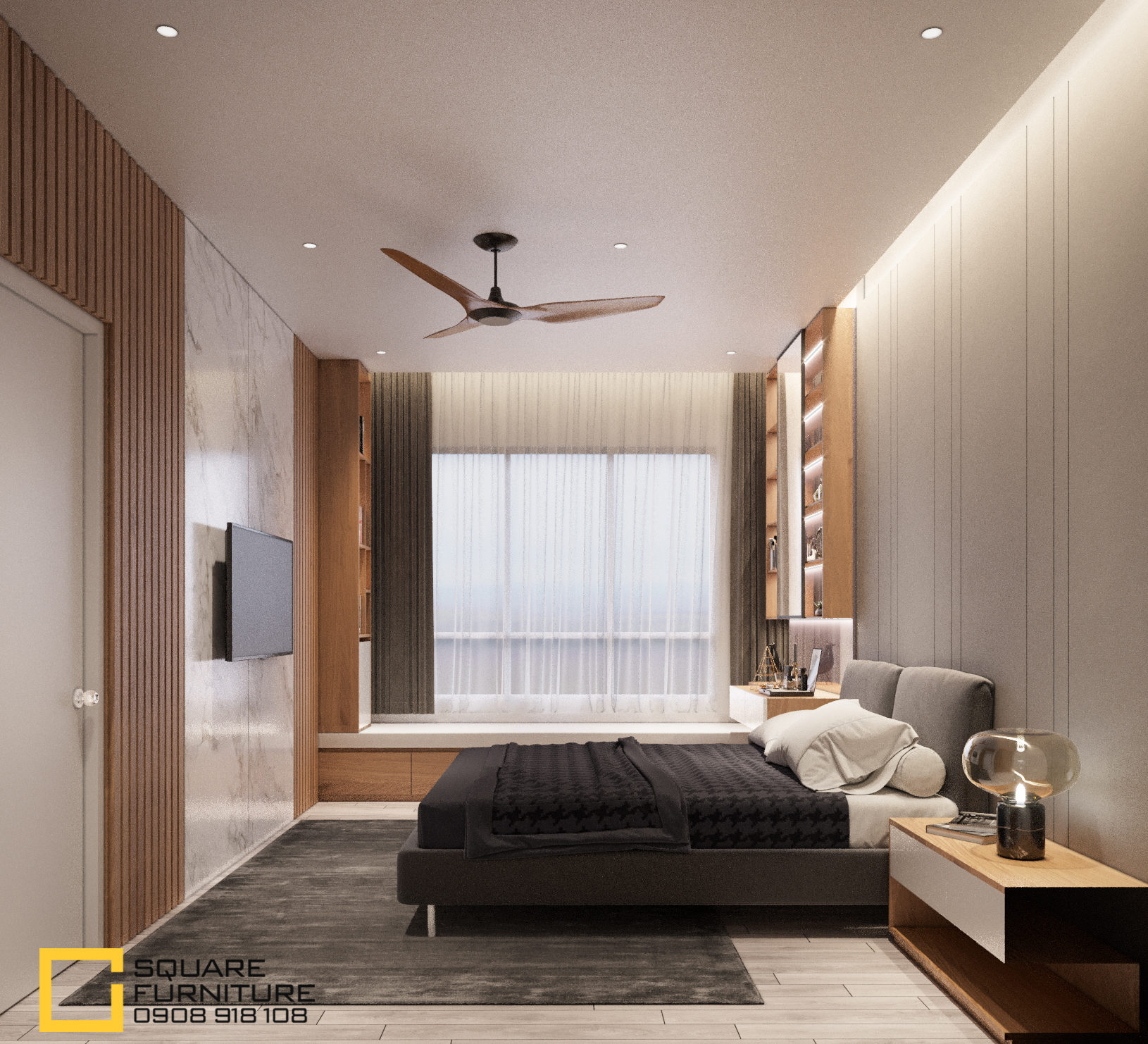 thiết kế nội thất chung cư tại Hồ Chí Minh Căn hộ Haiwaii Đảo Kim Cương 5 1559032073