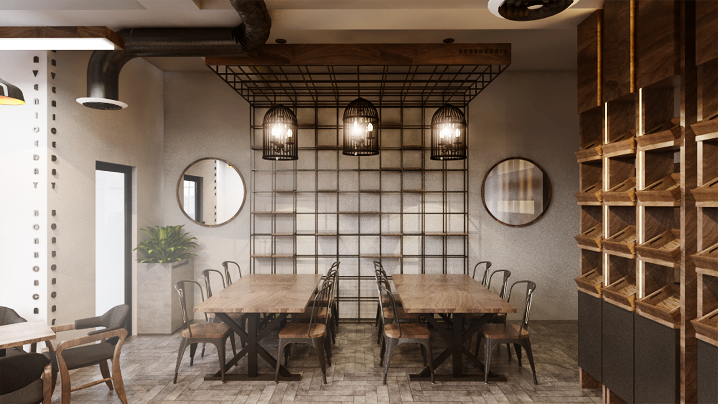 thiết kế nội thất Cafe tại Hồ Chí Minh THIẾT KẾ QUÁN CAFE- VINHOMES CENTRAL PARK 2 1534151697