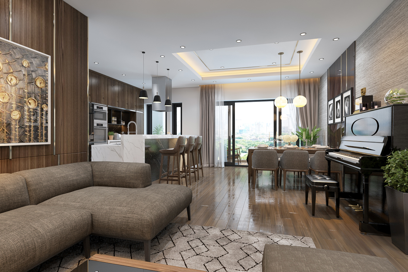 thiết kế nội thất chung cư tại Hà Nội Chung Cư - Golden West Leck 6 1562948584