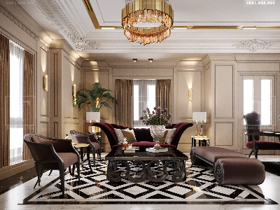 Thiết kế nội thất Biệt Thự tại Hà Nội Vinhomes Ocean Park