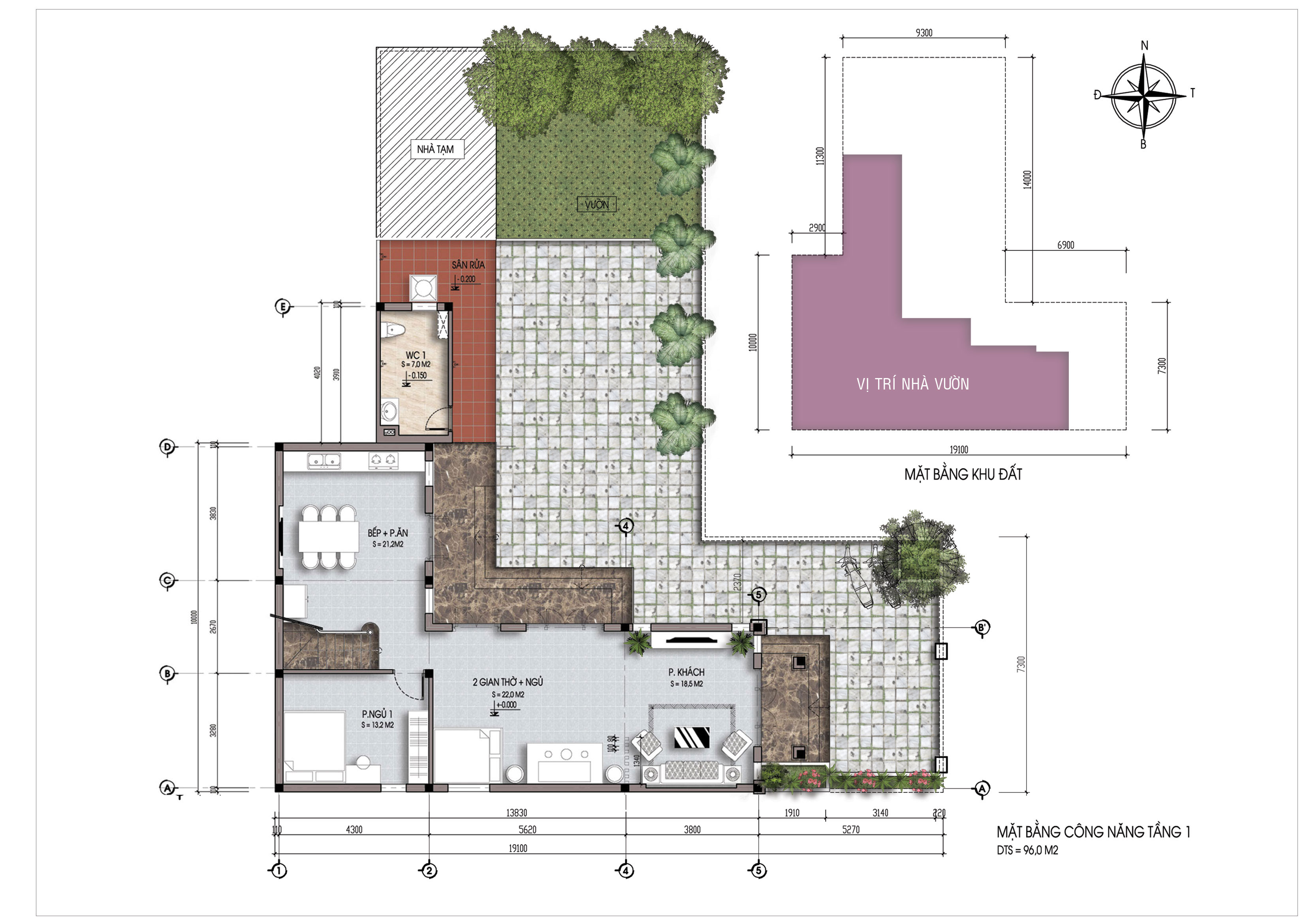 thiết kế Biệt Thự 2 tầng tại Vĩnh Phúc Thiết kế Nhà vườn 1,5 tầng tại Vĩnh Phúc 3 1564397884