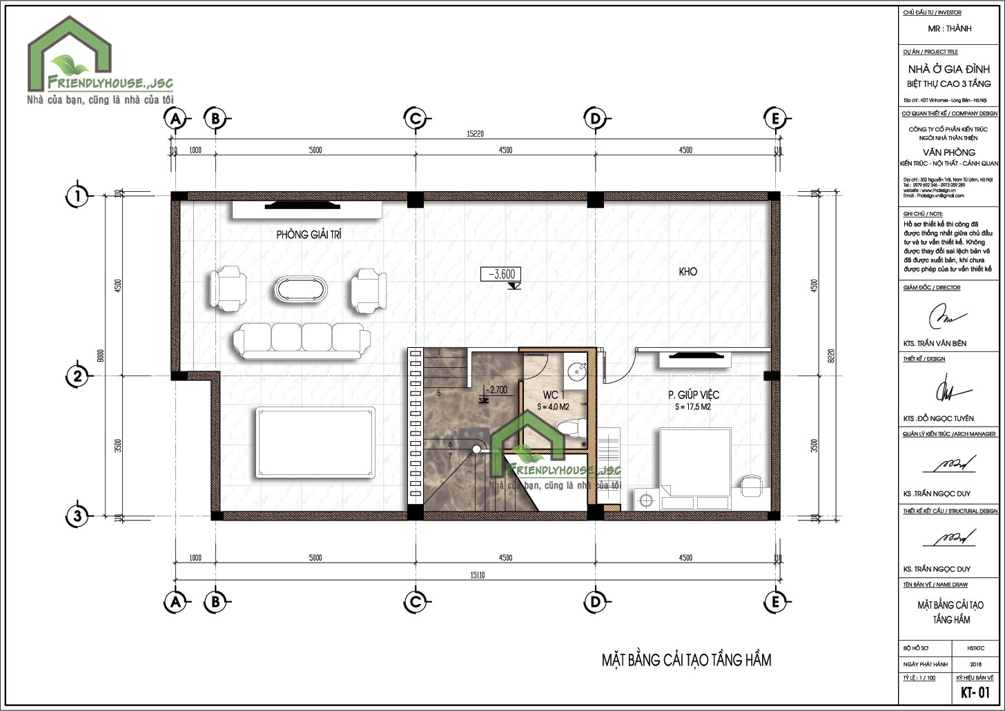 thiết kế Biệt Thự 3 tầng tại Hà Nội Cải tạo Biệt thự 3 tầng KĐT Vinhomes Riverside - Hà Nội 6 1564397255