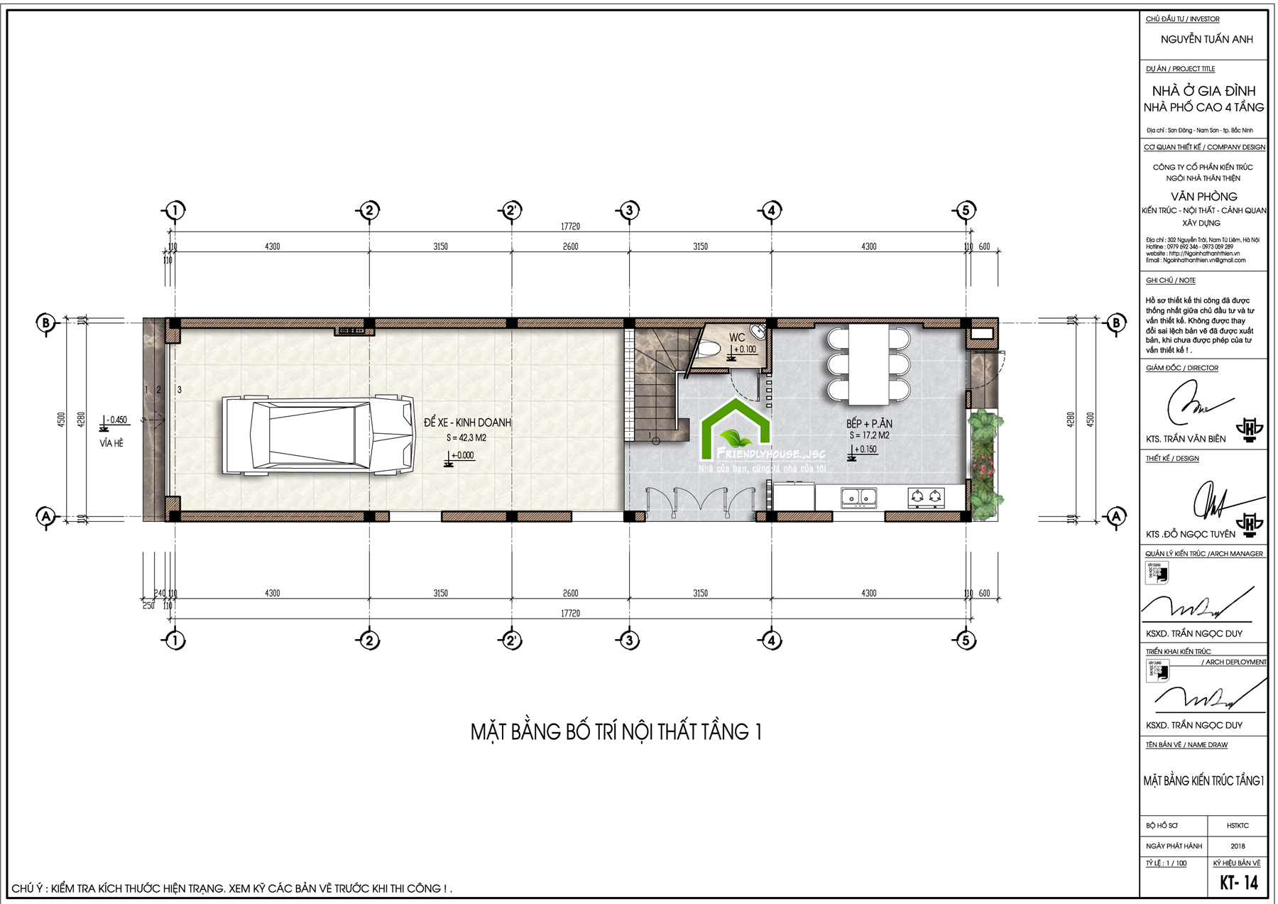 thiết kế Nhà Mặt Phố 4 tầng tại Lạng Sơn Nhà phố hiện đại 4,5 x 18m 3 1564390251