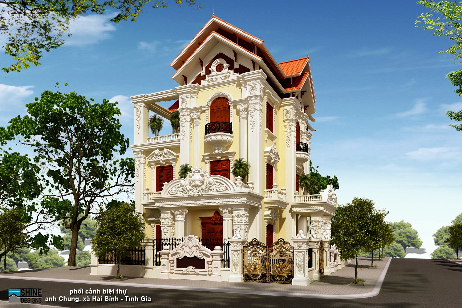 thiết kế Biệt Thự 3 tầng tại Thanh Hóa Villa Hải Bình 0 1566830752