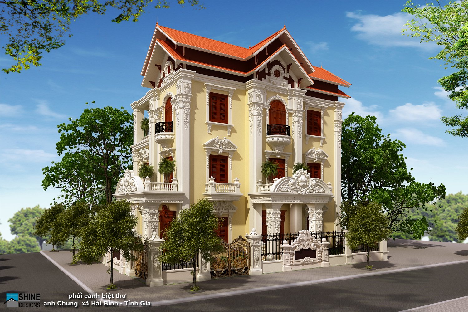 thiết kế Biệt Thự 3 tầng tại Thanh Hóa Villa Hải Bình 1 1566830753