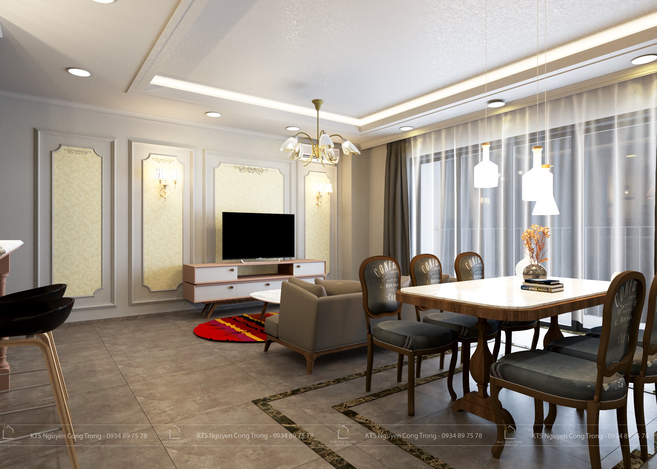 thiết kế nội thất chung cư tại Hồ Chí Minh Mounting Apartment 0 1543468991