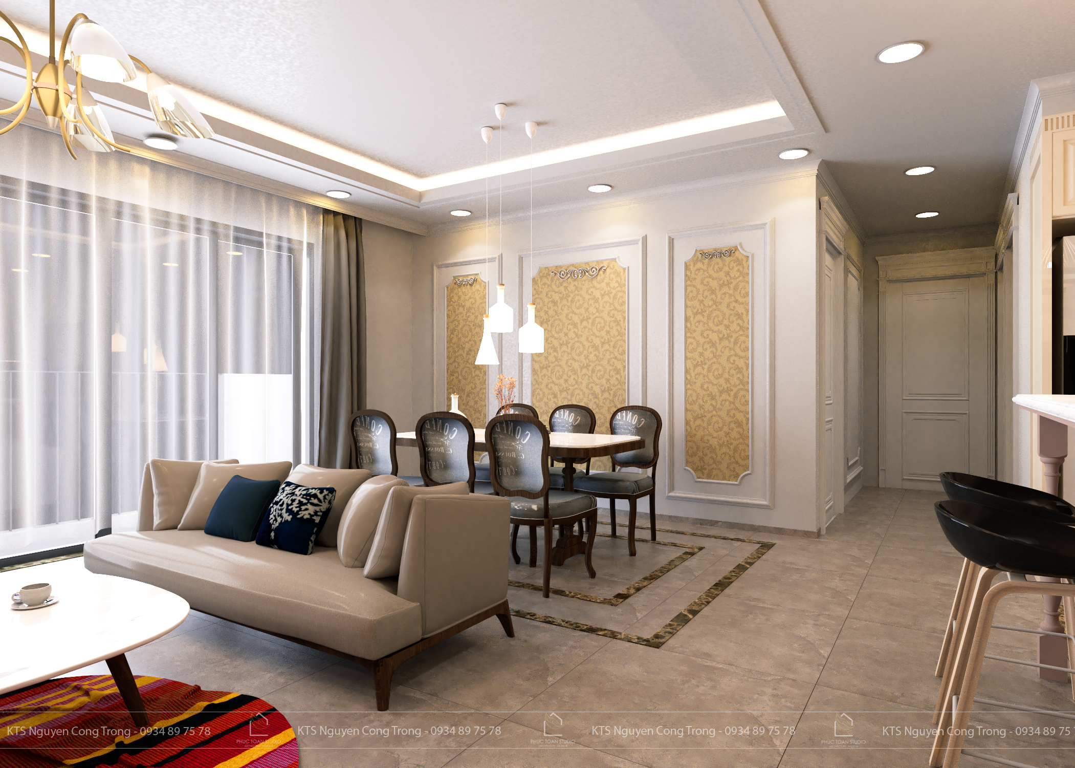 thiết kế nội thất chung cư tại Hồ Chí Minh Mounting Apartment 1 1543468992