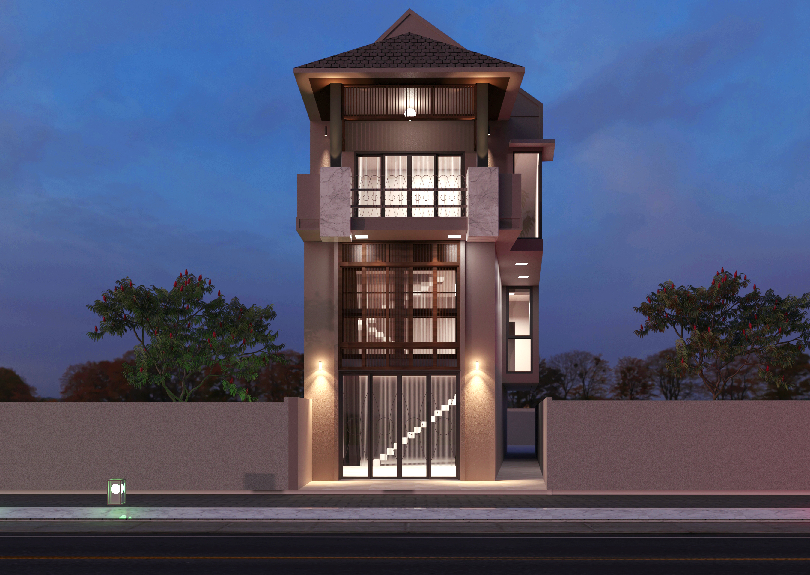 thiết kế nội thất Nhà Mặt Phố tại Hồ Chí Minh Thiết kế kiến trúc TuNg's House 4 1543469704