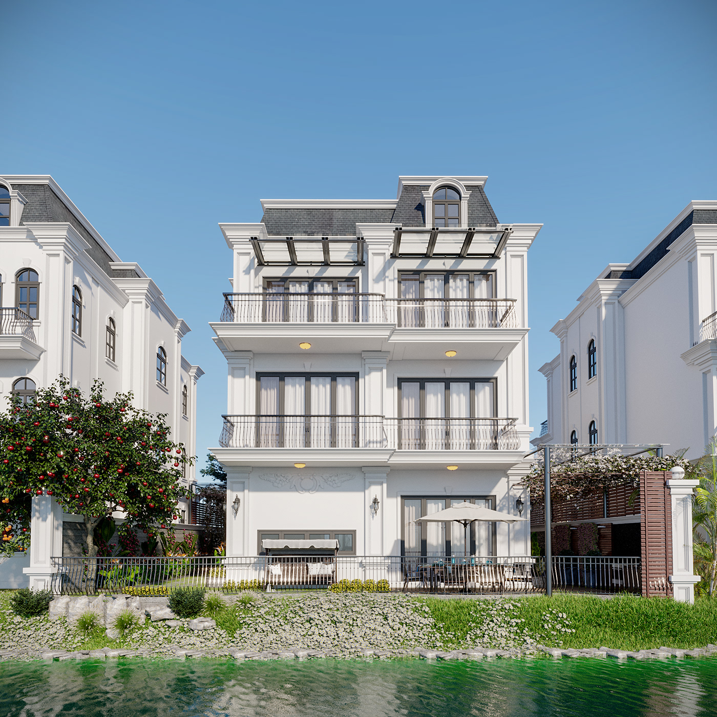 thiết kế nội thất Biệt Thự tại Hà Nội Vinhomes The Harmony HANOI 1 1533179919