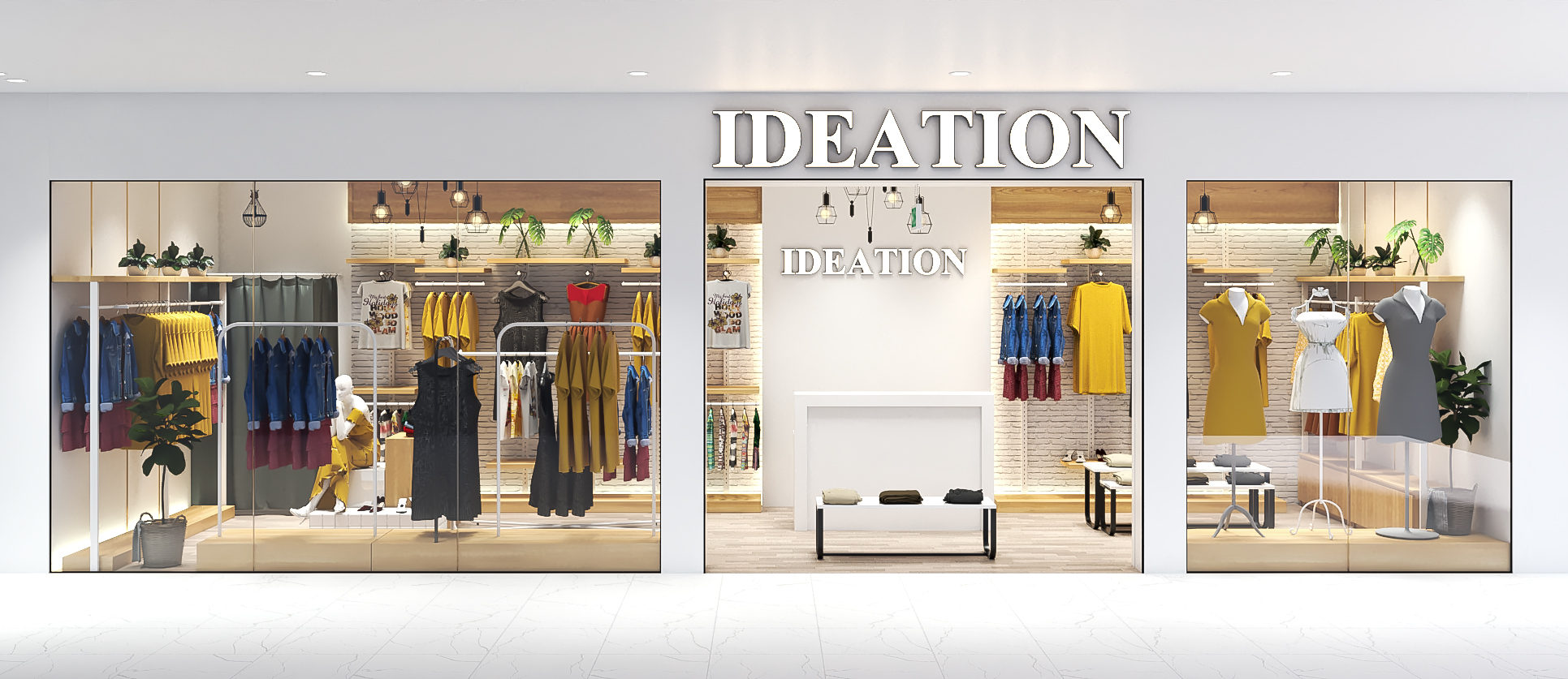 Thiết kế nội thất Shop tại Bình Dương ideation fashion 1575691873 3