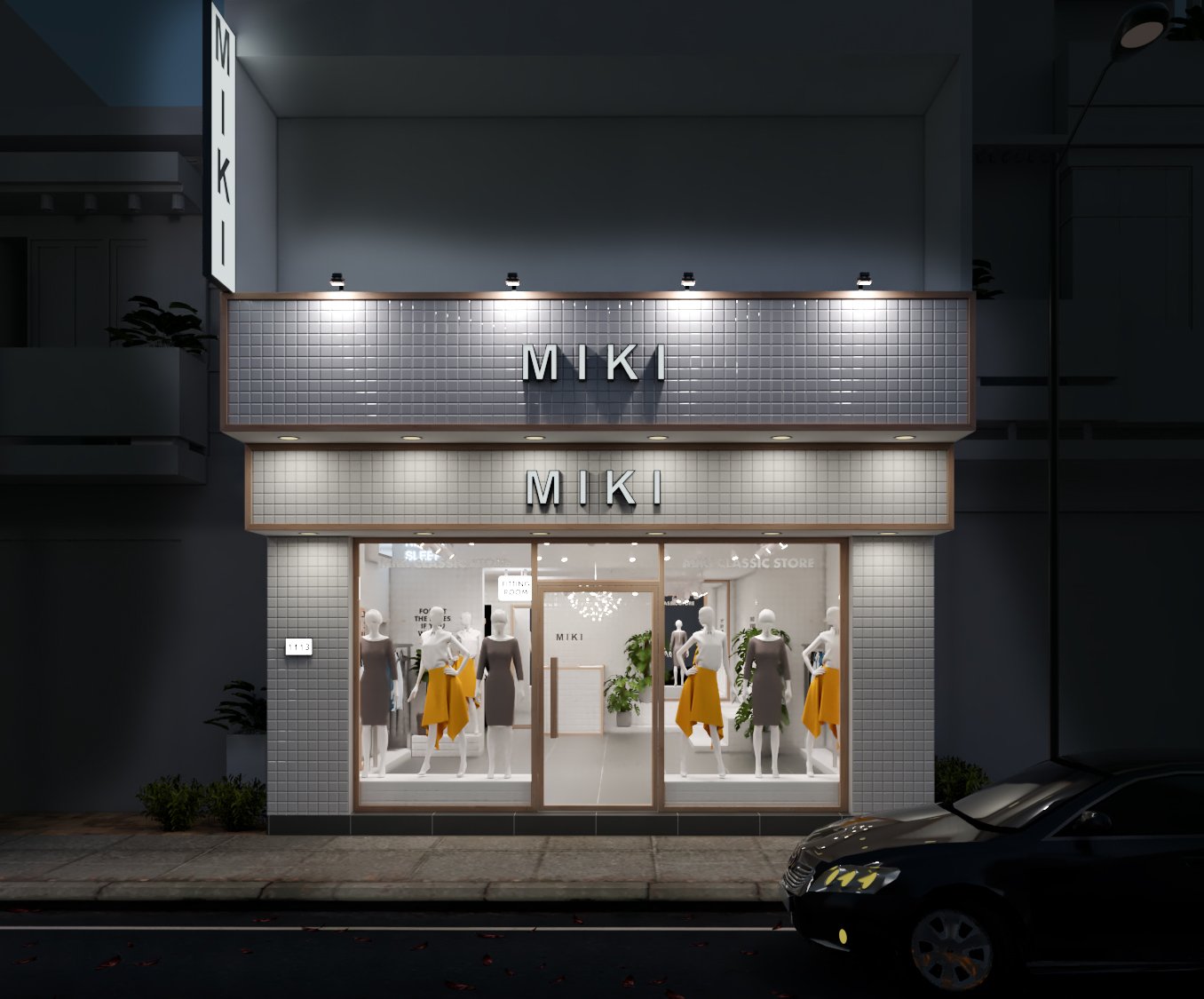 Thiết kế nội thất Shop tại Hồ Chí Minh DỤ ÁN MIKI FASHION 1575960985 8