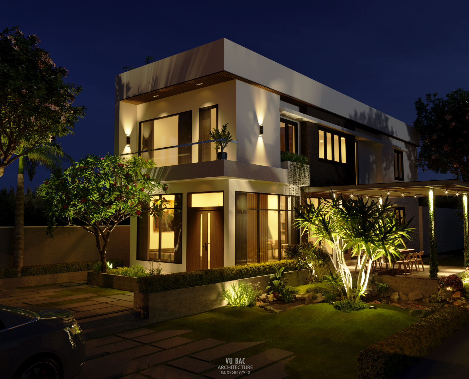 thiết kế Biệt Thự 2 tầng tại Đắk Lắk Villa Daklak _ 2019 4 1555236300