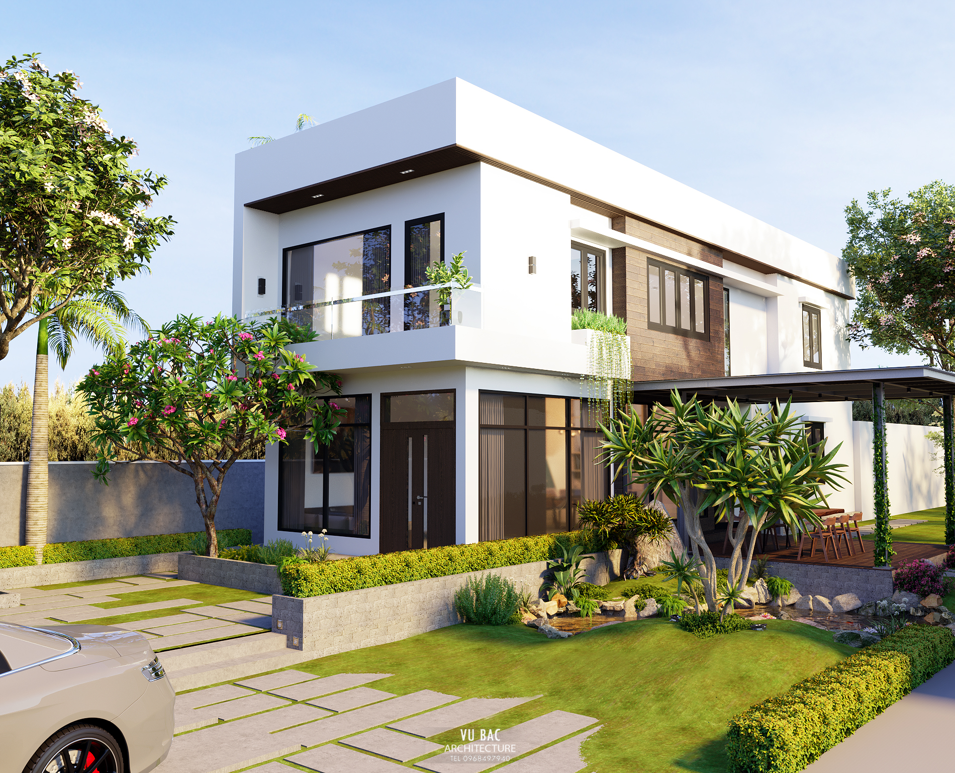 thiết kế Biệt Thự 2 tầng tại Đắk Lắk Villa Daklak _ 2019 5 1555236301