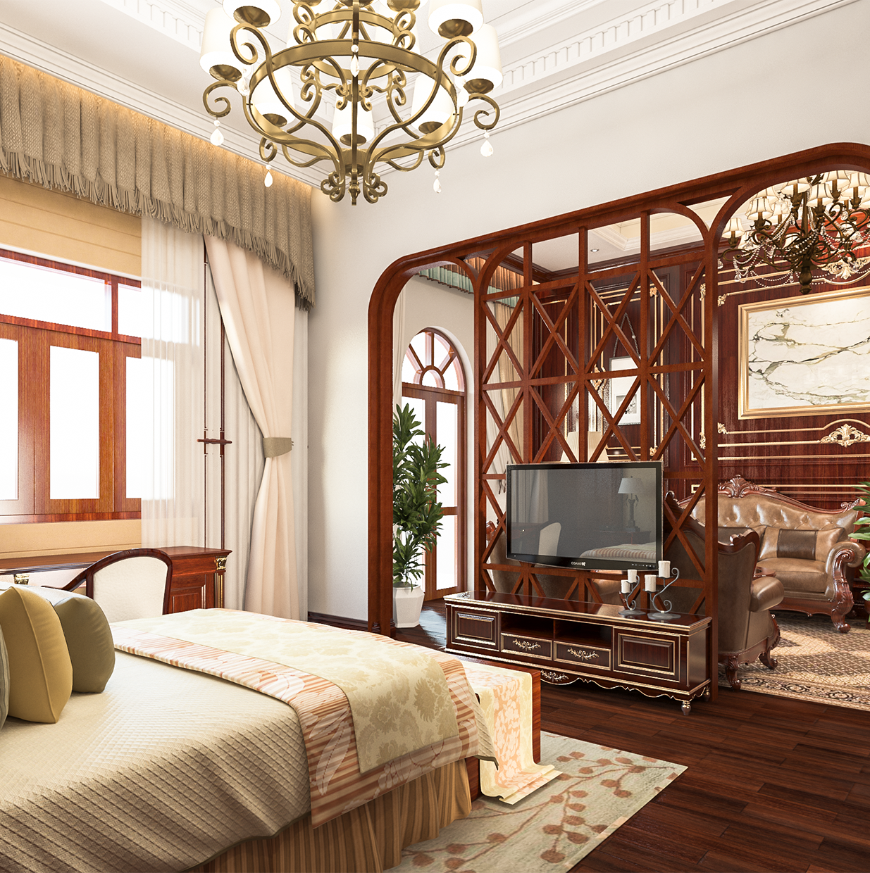 Thiết kế nội thất Khách Sạn tại Cần Thơ Phương Án Nhà Khách T82 1583582577 3