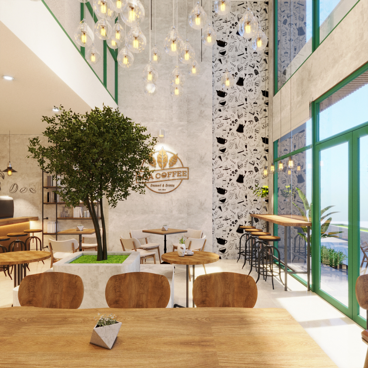thiết kế nội thất Cafe tại Hồ Chí Minh MIA Tea&Coffee 0 1554269244