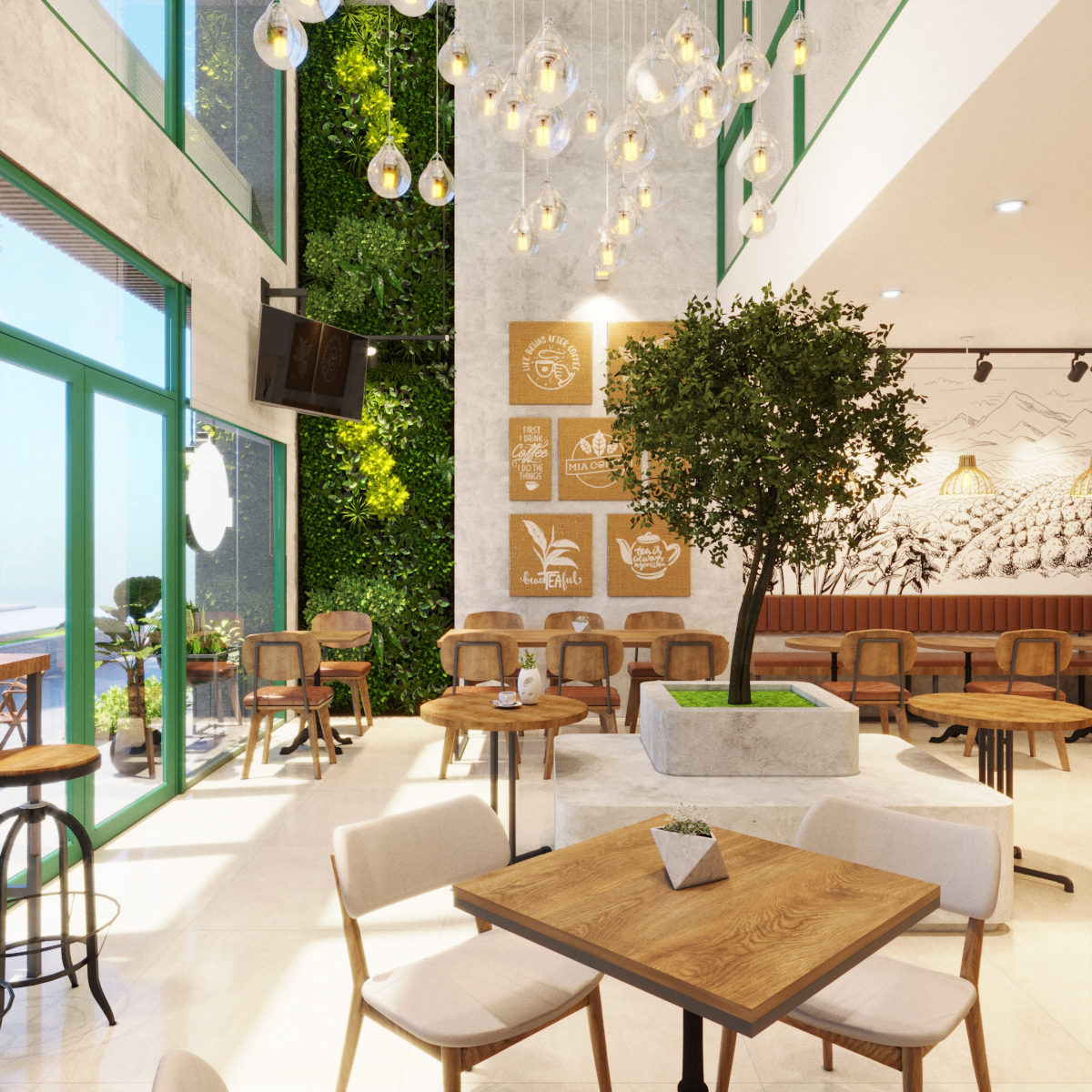 thiết kế nội thất Cafe tại Hồ Chí Minh MIA Tea&Coffee 1 1554269244